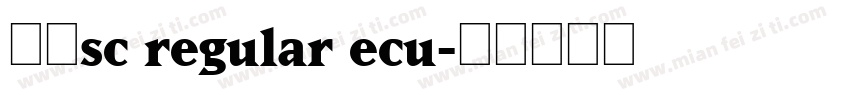 苹方sc regular ecu字体转换